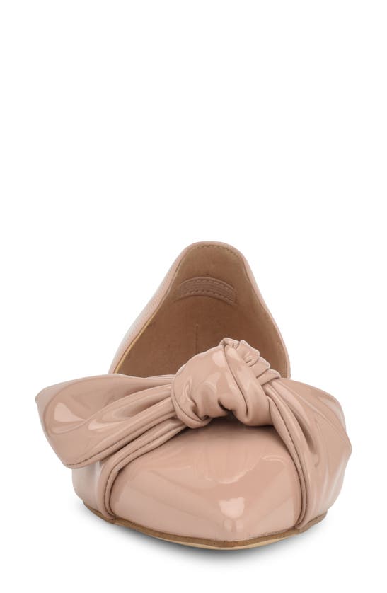 Nine West Womens Knot-front Pointed Toe D'orsay In Light Natural 110