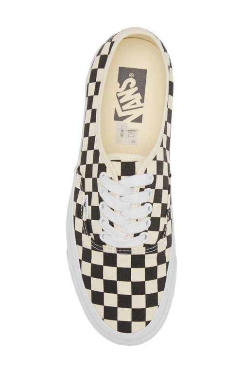 Vans Premium Authentic Reissue 44 Sneaker In Lx Checkerboard Black/white