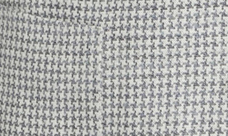 Jack Victor Queens Houndstooth Knit Linen Blend Sport Coat In Light Grey