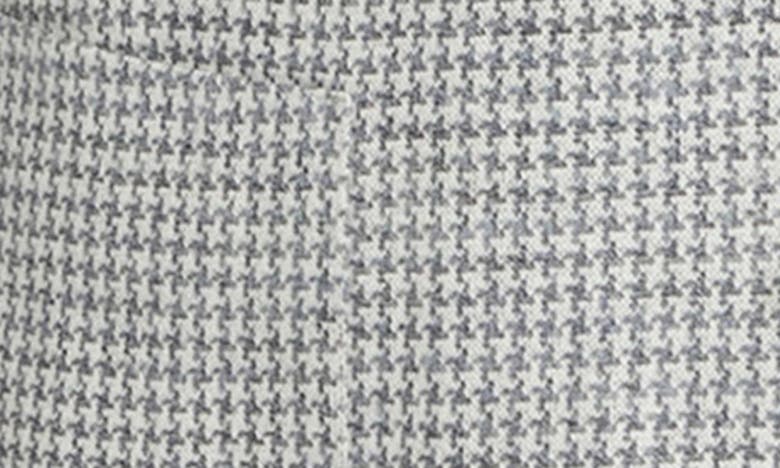 Shop Jack Victor Queens Houndstooth Knit Linen Blend Sport Coat In Light Grey