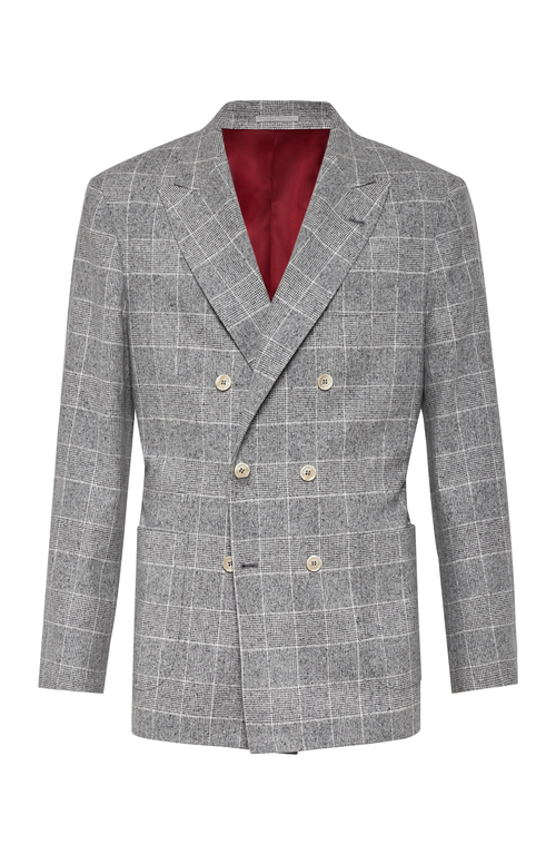 Shop Brunello Cucinelli Uconstructed Blazer In Pearl Grey