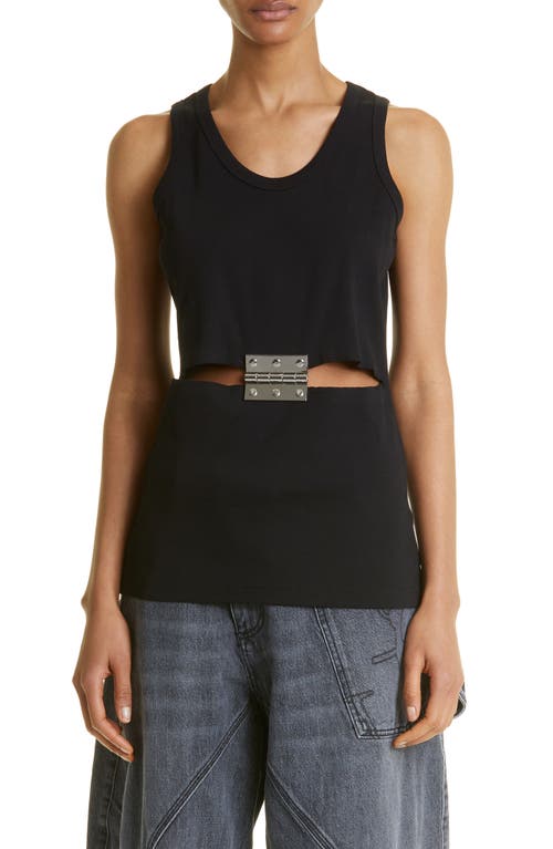 JW Anderson Hinge Rib Tank in Black at Nordstrom, Size Small