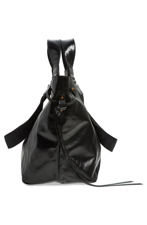 Shop Isabel Marant Wardy Leather Shopper Tote In Black