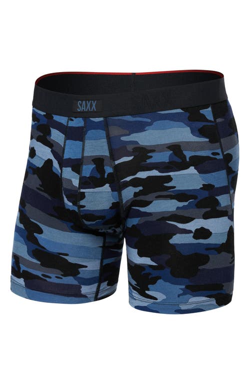 Saxx Vibe Xtra Super Soft Boxer Briefs In Cloudbank Camo-navy