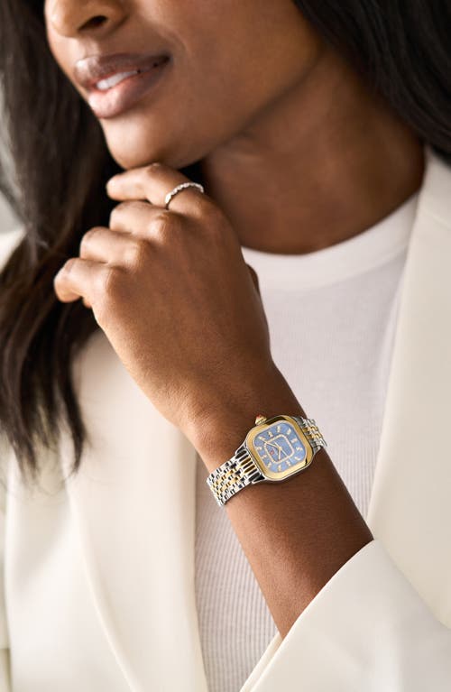 Michele Meggie Watch, 29mm X 29mm In Two Toned