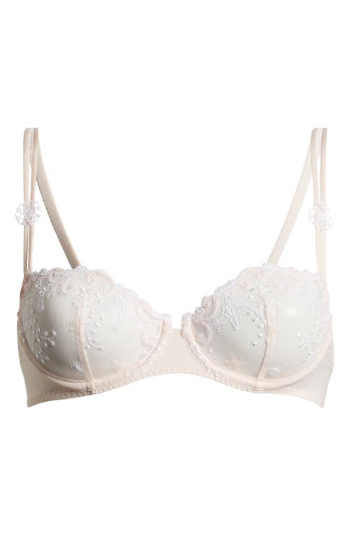 Shop Simone Perele 'delice' Underwire Demi Bra In Blush