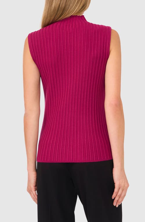 Shop Halogenr Halogen(r) Mock Neck Sleeveless Sweater In Raspberry Purple