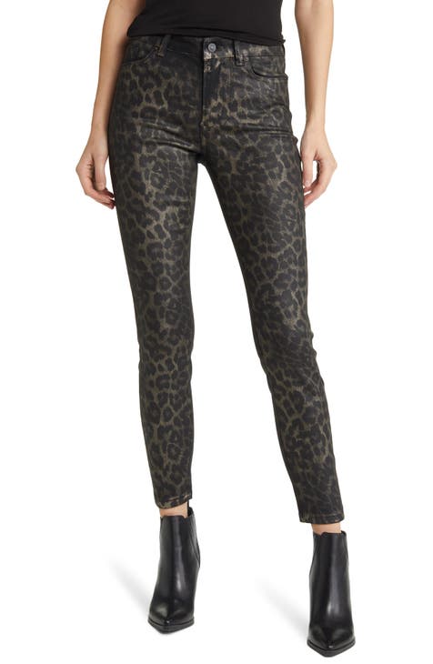 New Hudson Brand Women Krista Faux Leather Celebrity's Style Legging Denim  Jeans