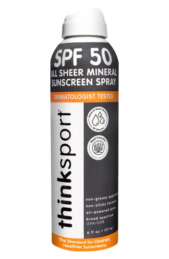 Think Sport All Sheer Mineral Spf 50 Sunscreen Spray