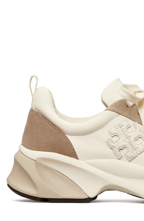 Shop Tory Burch Good Luck Sneaker In White/new Ivory/cerbiatto