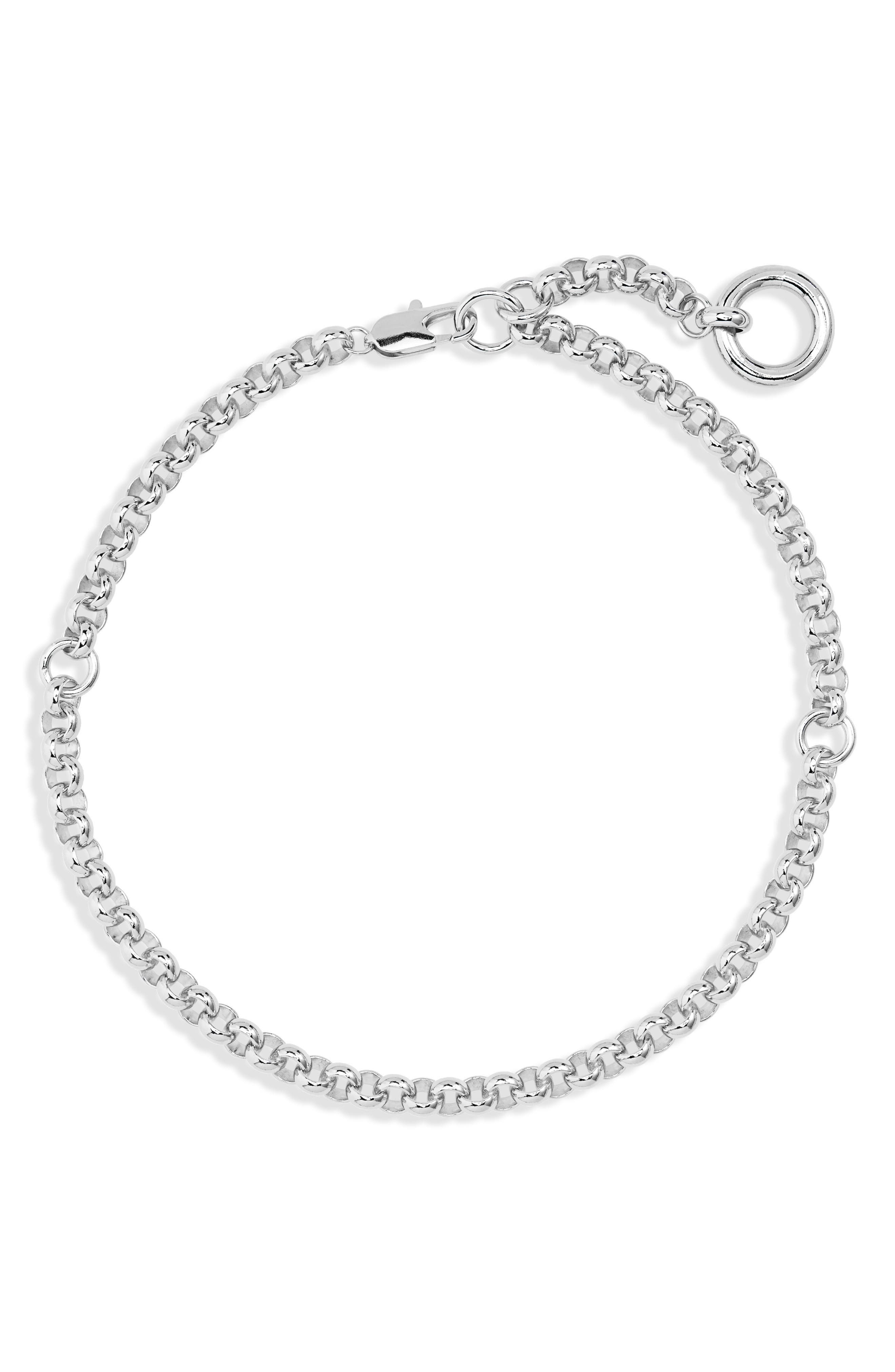 Laura Lombardi Rina Lariat Necklace in Platinum Plated Brass at Nordstrom, Size 16 In Us