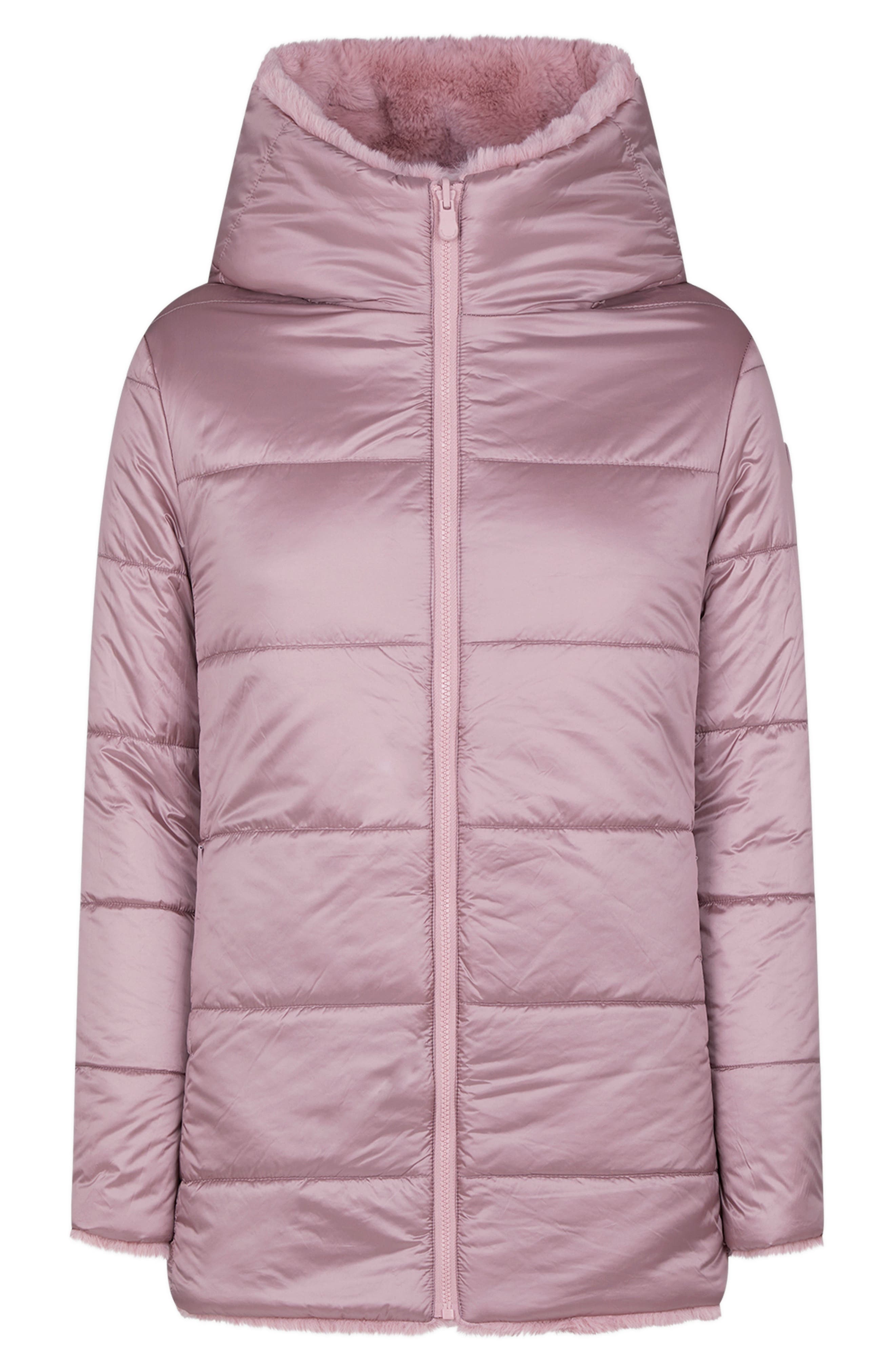 Save The Duck Waterproof Reversible Hooded Faux Fur Coat Nordstrom Rack