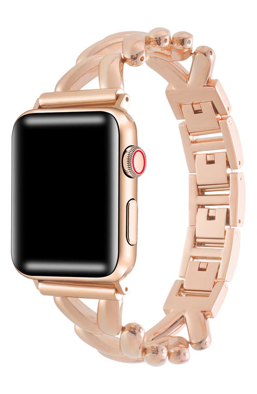 The Posh Tech Caroline Bracelet Apple Watch® Watchband In Rose Gold
