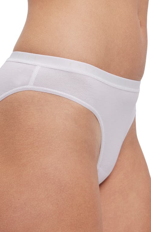 Falke Daily Climate Cotton Blend Bikini Briefs In White