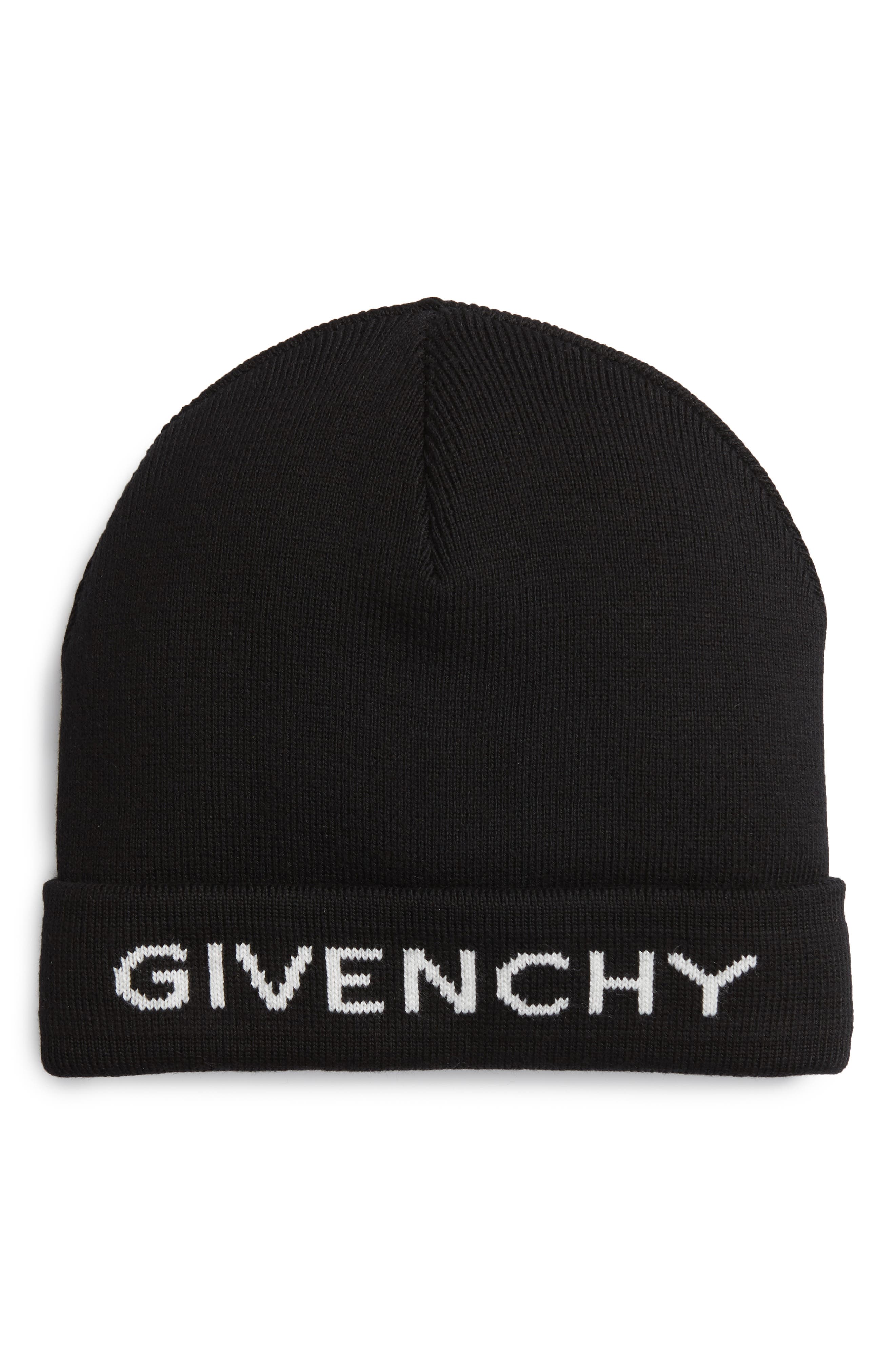 givenchy logo beanie