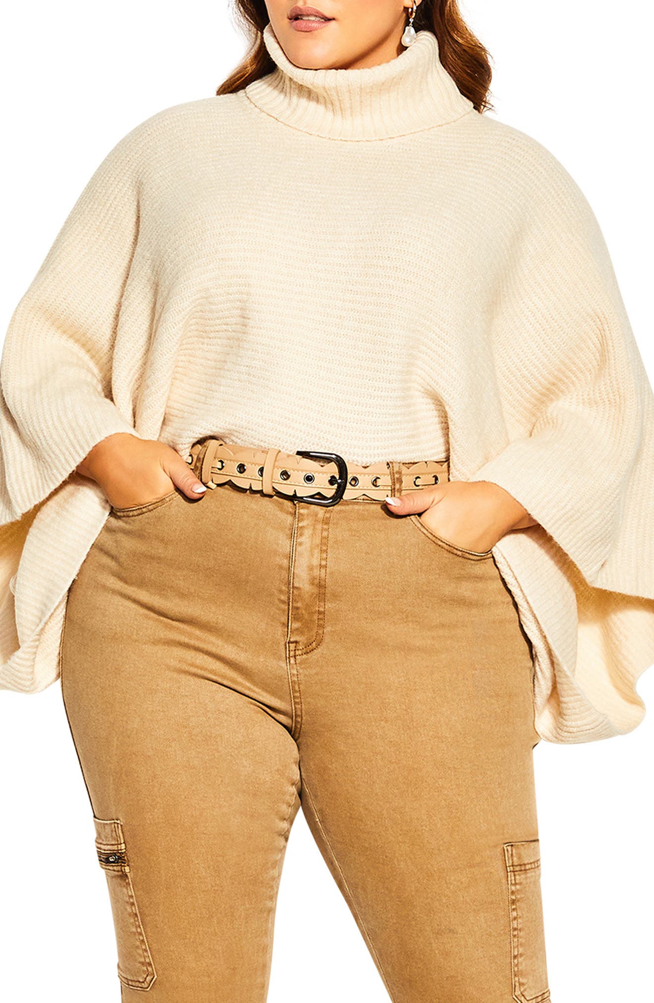 plus size oversized turtleneck sweater