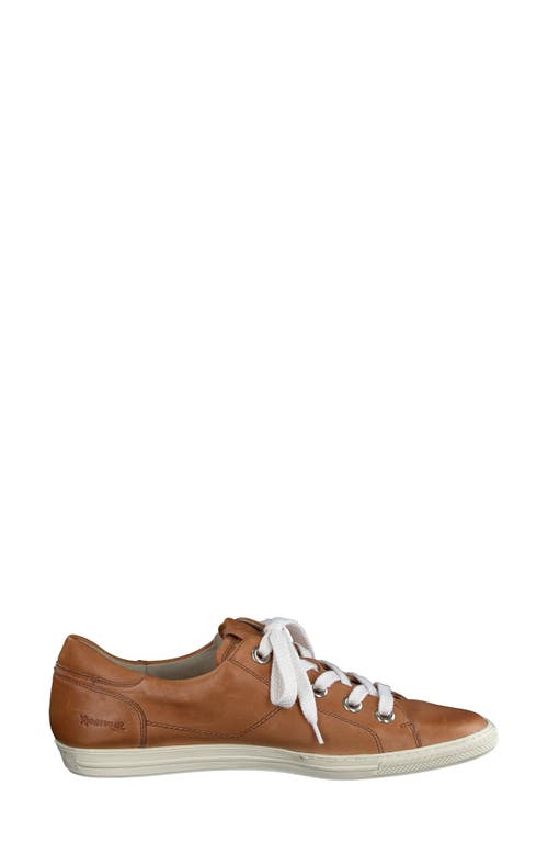 Paul Green Addie Sneaker In Cuoio Leather