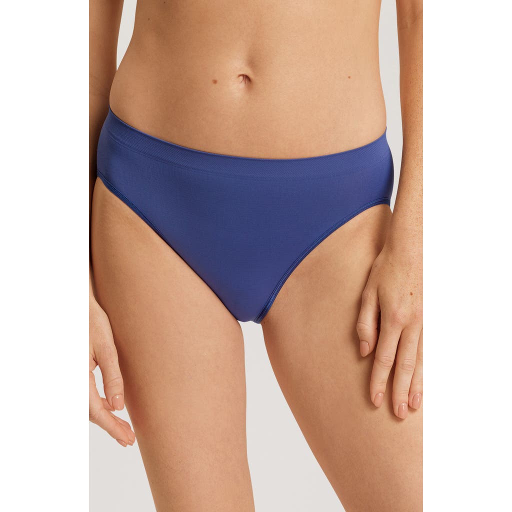 Hanro Touch Feeling High-cut Briefs In Blue Horizon