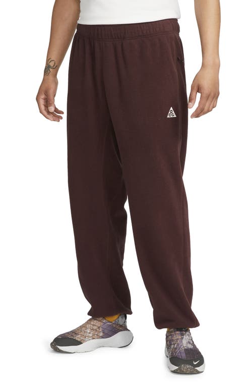 Nike Polar Fleece Sweatpants In Brown