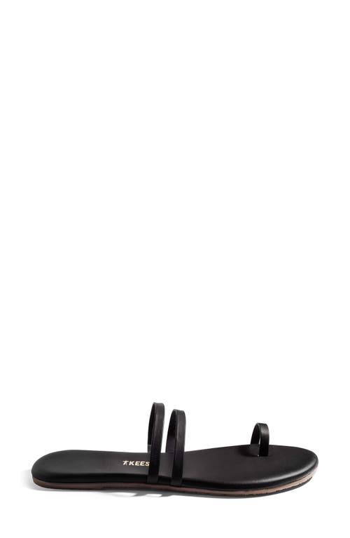 Tkees Leah Toe Loop Sandal In Black