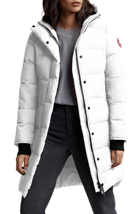 Women S White Puffer Jackets Down, White Puffer Coat With Hood
