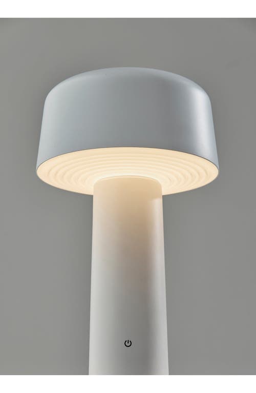 Adesso Lighting Lenny Cordless Led Table Lamp In White