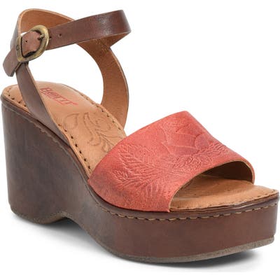 B?rn Moapa Wedge Sandal, Red