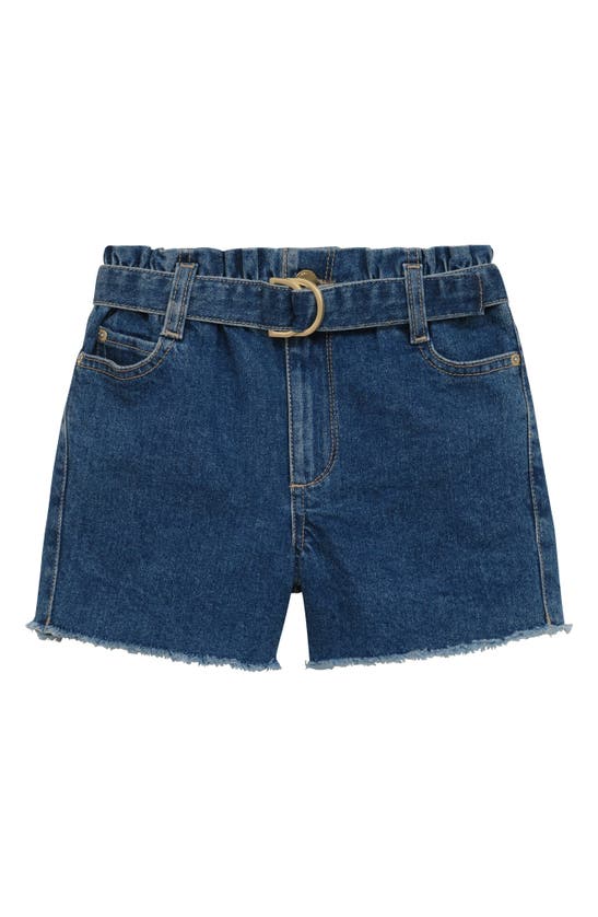 Dl1961 Kids' Lucy Paperbag Waist Cut Off Jeans Shorts In Capetown