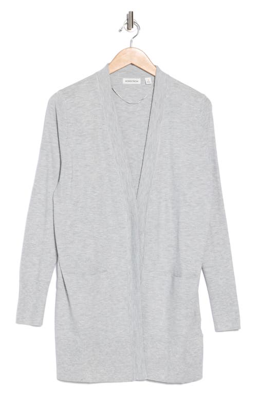 Nordstrom Open Front Cardigan In Grey Heather