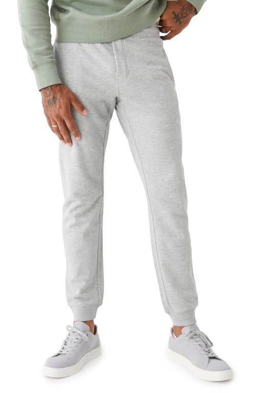 Frank And Oak The 76 Organic Cotton French Terry Joggers in Vintage Grey Heather