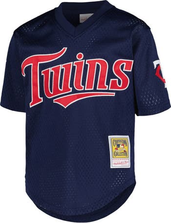 Men's Navy Cooperstown Collection Mesh Wordmark V-Neck Throwback Jersey -  Kitsociety