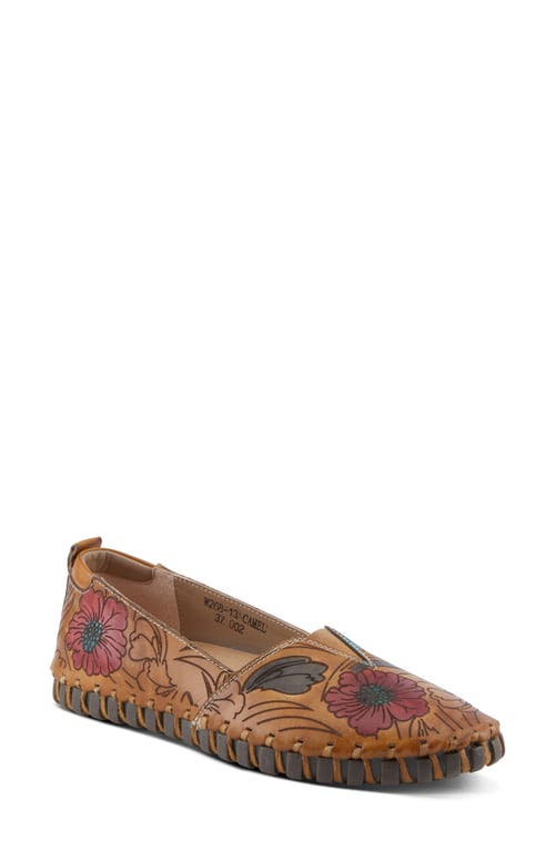 Shop L'artiste By Spring Step Modesty Flat In Camel Multi