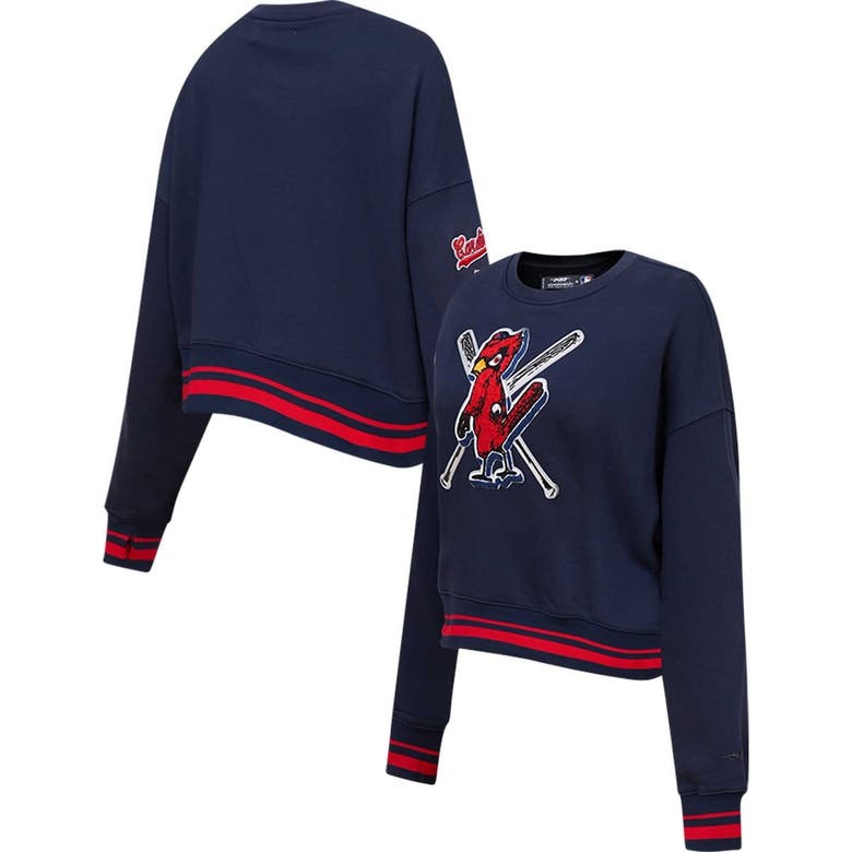 Pro Standard Navy St. Louis Cardinals Mash Up Pullover Sweatshirt