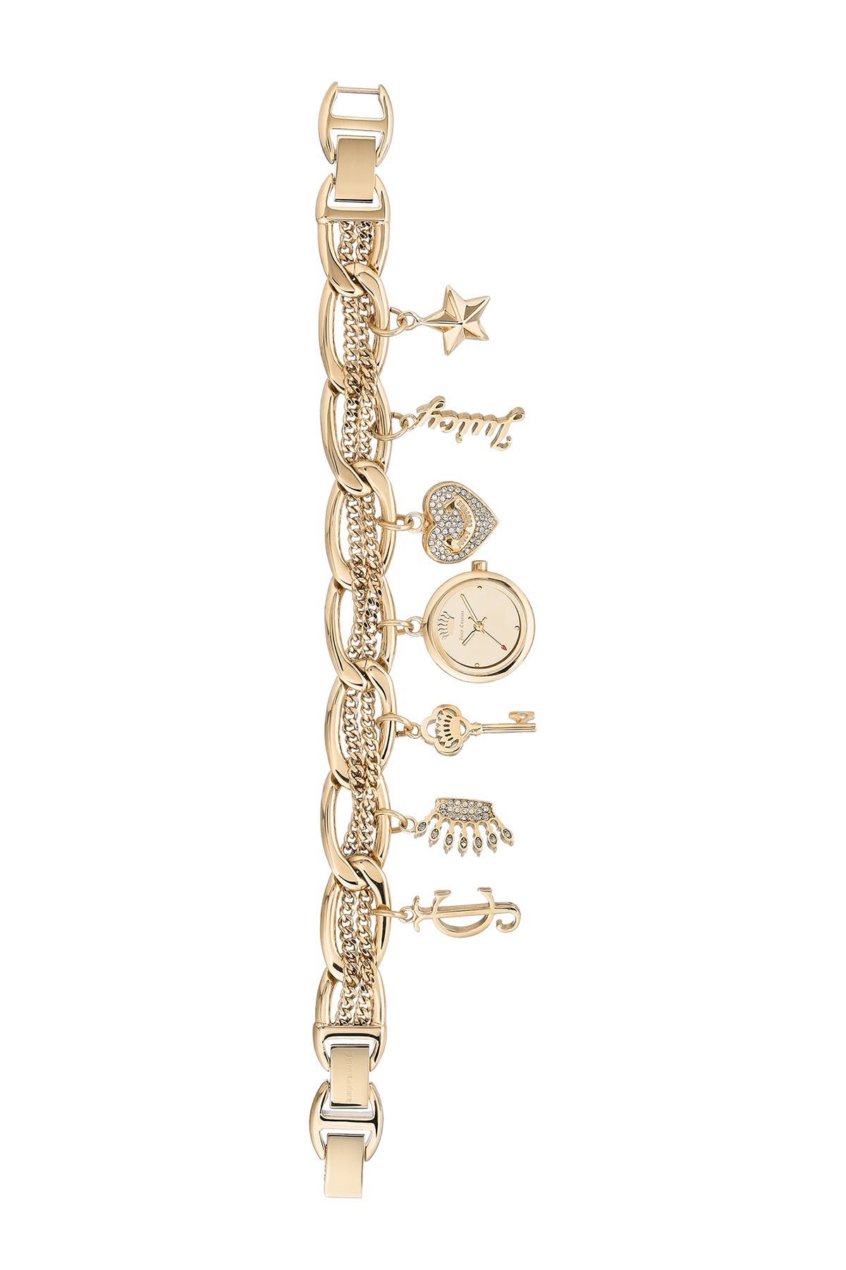 gold tone charm bracelet