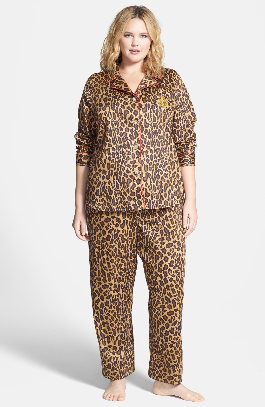 Lauren Ralph Lauren Print Sateen Pajamas (Plus Size) | Nordstrom