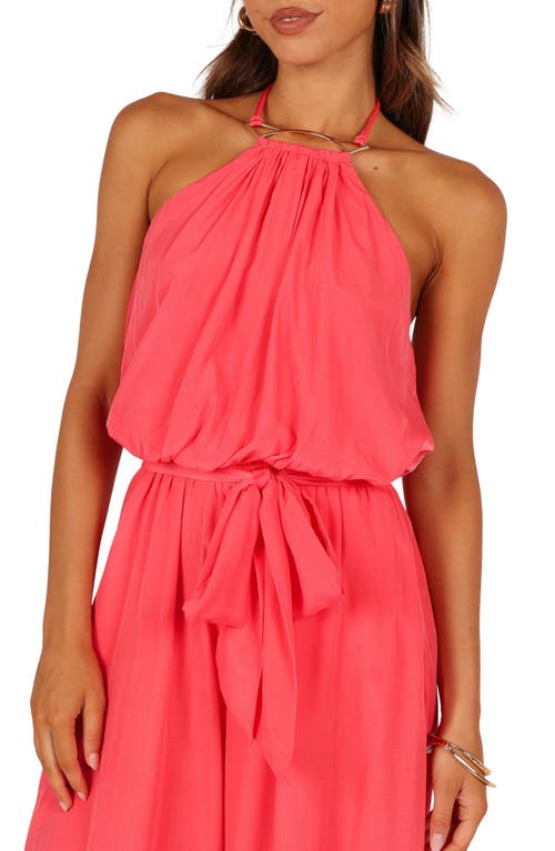 Petal And Pup Petal & Pup Dionne Halter Jumpsuit In Pink