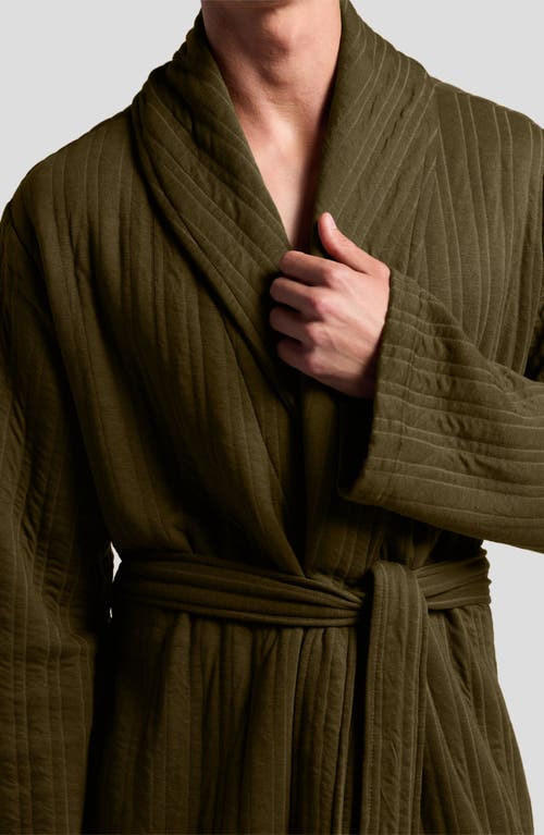 Parachute Cozy Knit Robe In Olive