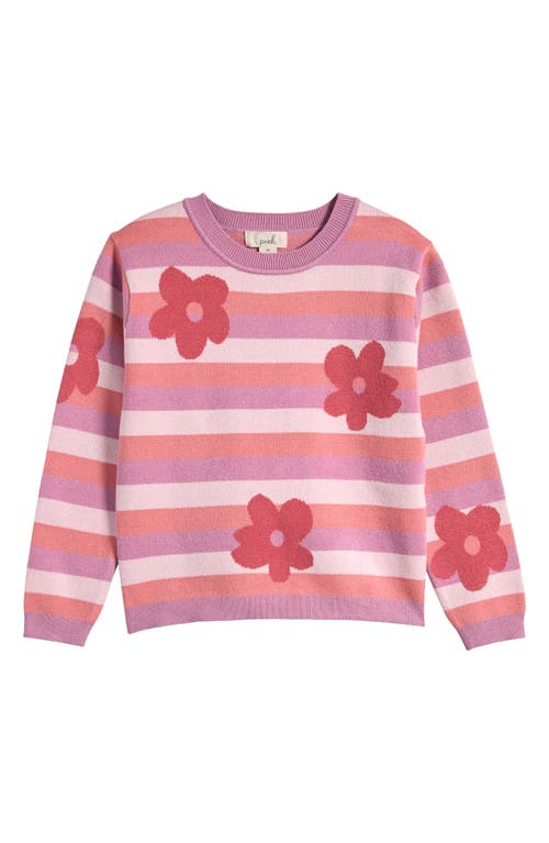 Peek Aren'T You Curious Kids' Flower Stripe Sweater in Multi 