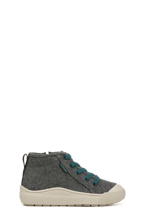 Dr. Scholl's Kids' Time Off High Top Sneaker In Charcoal Faux Leather