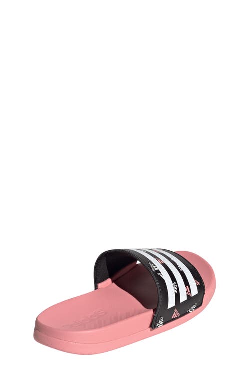 Shop Adidas Originals Adidas Kids' Adilette Slide Sandal In Semi Pink Spark/white/black