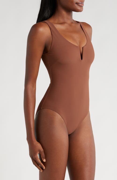 Shop Bondi Born Verity Underwire One-piece Swimsuit<br> In Cocoa