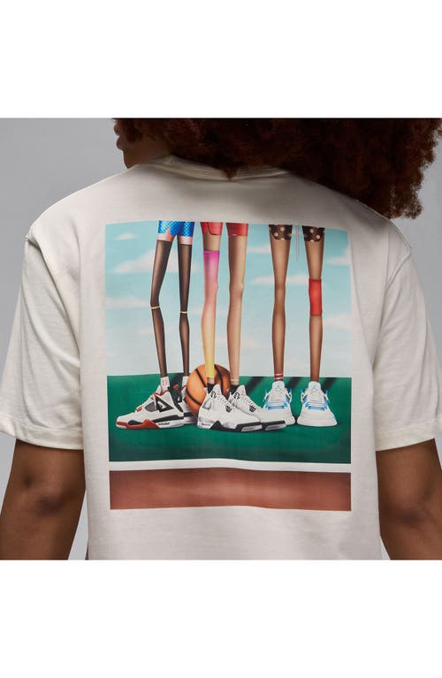 JORDAN JORDAN X DARIEN BIRKS ARTIST SERIES COTTON GRAPHIC T-SHIRT 