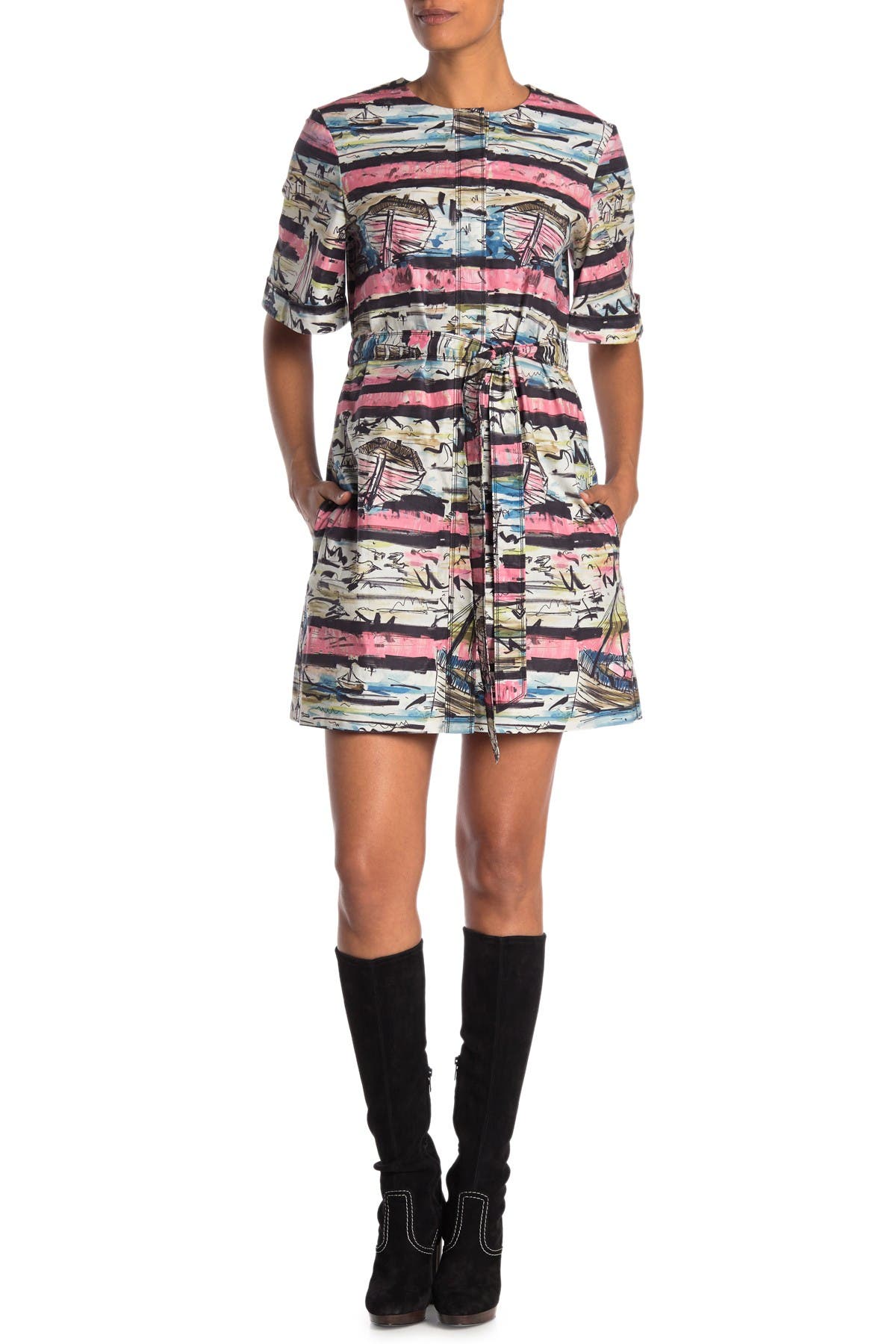 burberry print mini dress