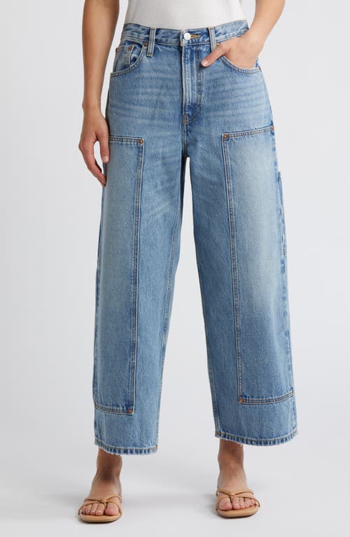 Re/Done The Shortie Crop Wide Leg Organic Cotton Jeans Hacienda at Nordstrom,
