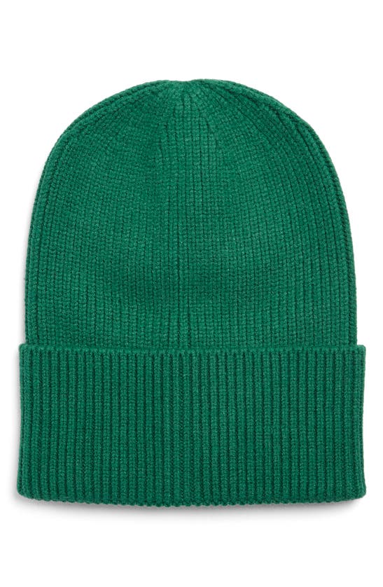 Melrose And Market Everyday Ribbed Beanie In Green Verdant