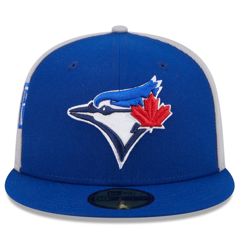 Shop New Era Royal/gray Toronto Blue Jays Gameday Sideswipe 59fifty Fitted Hat