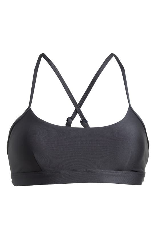 Shop Alo Yoga Airlift Intrigue Bra In Anthracite