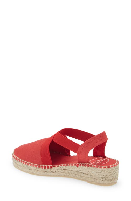 Shop Toni Pons Verona Wedge Espadrille In Vermell/red