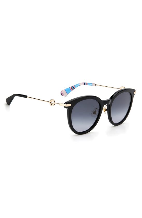 Shop Kate Spade Keesey 53mm Gradient Cat Eye Sunglasses In Black