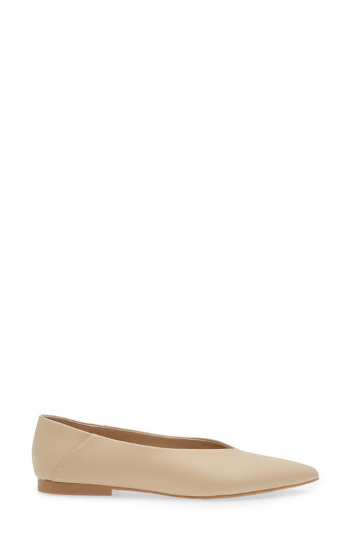 Shop Open Edit Kyler Pointed Toe Flat In Beige Taupe